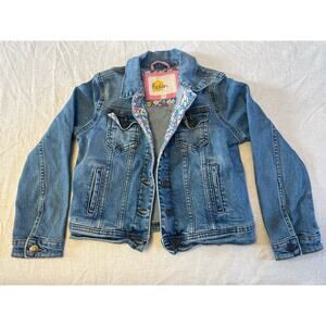 Mini Boden Denim Jean Jacket Girls Size 9-10Y